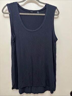 TAHARI Sz L Classic Navy Sleeveless Tank Top - Women